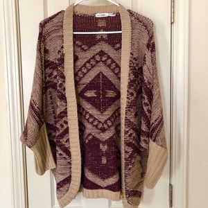 Knit kimono sweater